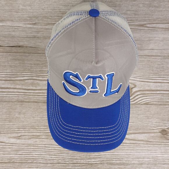 NEW! STL ST LOUIS CARDINALS BLUE GREY SGA STADIUM GIVEAWAY BUDWEISER HAT CAP - Picture 3 of 14